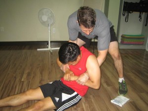 Carrying a Victim of Heat Exhaustio