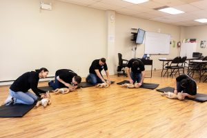 Full class of CPR training in Lethbridge