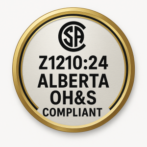 OH&S and CSA compliance badge.